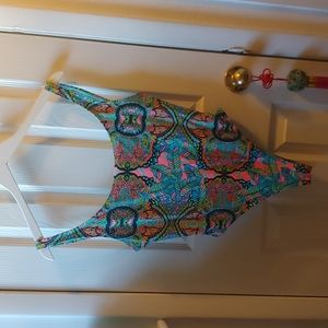 Ladies Eidon Multi-color Paisley  Swimsuit